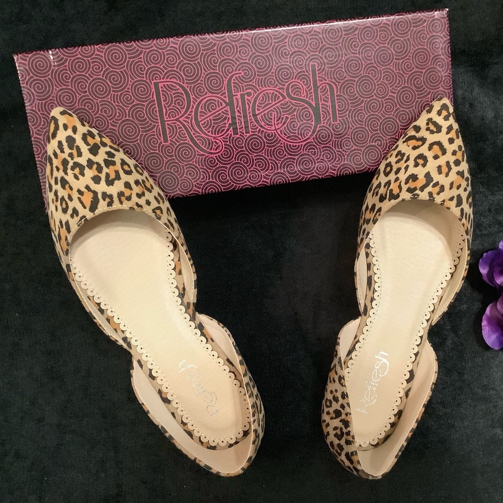 Refresh Leopard Animal Print Flats Nib - image 4